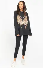 Simon Pullover ~ Dancing Tiger Graphic(XS)