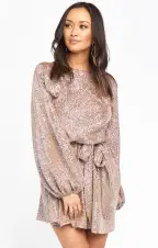 Liv Mini Dress ~ Silver Confetti(XS)