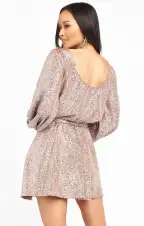 Liv Mini Dress ~ Silver Confetti(XS)