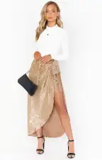 Wrap Me Up Skirt ~ Tan Confetti(XS)