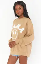 Stanley Sweatshirt ~ Smile Mama Graphic(XS)