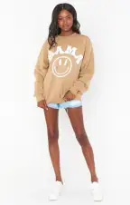 Stanley Sweatshirt ~ Smile Mama Graphic(XS)