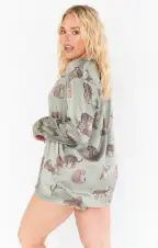 Early Riser PJ Set ~ Feline Fine Silky(XS)