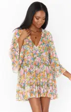 Viola Mini Dress ~ Wild Flora(XS)