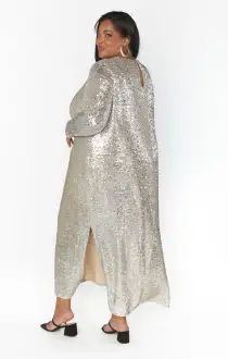 Maddison Dress ~ Platinum Sequins(XS)