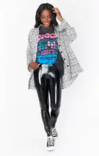 Lorolie Tunic ~ Windowpane Plaid(XS)