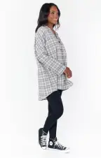 Lorolie Tunic ~ Windowpane Plaid(XS)