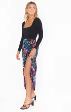 Wrap Me Up Skirt ~ Mosaic Magic Luxe Satin(XS)