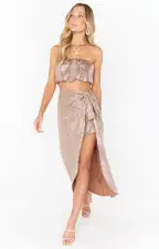 Teeny Tube Top ~ Silver Confetti(XS)