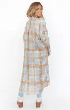 Leo Button Down Tunic ~ Georgetown Plaid(XS)