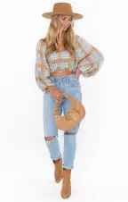 Jenna Top ~ Georgetown Plaid(XS)