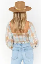 Jenna Top ~ Georgetown Plaid(XS)