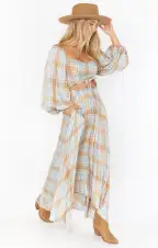Mariah Midi Skirt ~ Georgetown Plaid(XS)