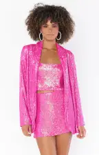All Night Skort ~ Pink Disco Sequin(XS)