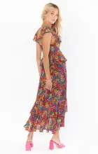 Reese Ruffle Dress ~ Garden Glow(XS)