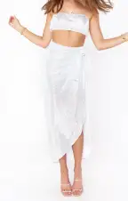 Wrap Me Up Skirt ~ White Confetti(XS)