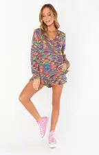 Gilligan Sweater ~ Colorful Space Dye Knit(XS)