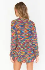 Gilligan Sweater ~ Colorful Space Dye Knit(XS)
