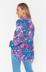 Smith Button Down ~ Magenta Blooms(XS)