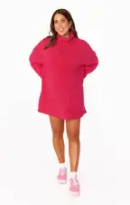 Timmy Tunic Sweater ~ Pink Rose Knit(XS)