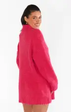 Timmy Tunic Sweater ~ Pink Rose Knit(XS)