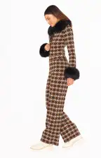 Zermatt Sweater Pant ~ Neutral Geo Jacquard(XS)