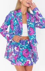 Spencer Skort ~ Magenta Blooms(XS)
