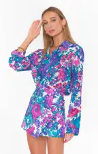 Spencer Skort ~ Magenta Blooms(XS)
