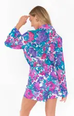 Spencer Skort ~ Magenta Blooms(XS)