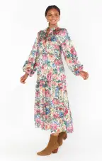 Loretta Maxi Dress ~ Dusty Meadows(XS)