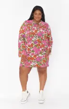 Charlie Collar Dress ~ Carnaby Floral Knit(XS)