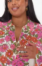 Charlie Collar Dress ~ Carnaby Floral Knit(XS)