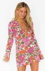 Charlie Collar Dress ~ Carnaby Floral Knit(XS)