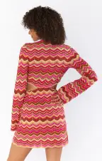 Carlo Cut Out Dress ~ Horizon Stripe Knit(XS)