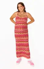 Tala Tank Maxi ~ Horizon Stripe Knit(XS)