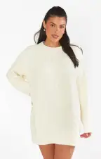 Canyon Tunic Sweater ~ Cream Fuzzy Knit(XS)