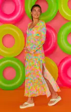 Santos Cover Up ~ Neon Tropics(XS)