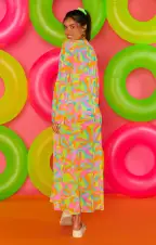 Santos Cover Up ~ Neon Tropics(XS)