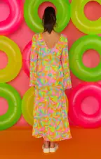 Santos Cover Up ~ Neon Tropics(XS)