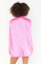 Taylor Tube Mini Dress ~ Bright Pink Rose Satin(XS)
