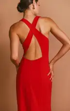 Rachel Maxi Dress ~ Red Stretch(XS)