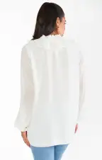 Suki Ruffle Top ~ Wedding Cake Chiffon(XS)