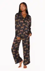 Classic PJ Set ~ Black Catwalk Silky(XS)