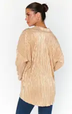 Everywhere Top ~ Gold Pleat(XS)