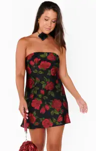 Taylor Tube Mini Dress ~ Send Me Roses(XS)