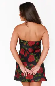 Taylor Tube Mini Dress ~ Send Me Roses(XS)