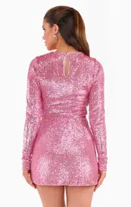 Last Call Top ~ Party Pink Sequins(XS)