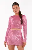 Last Call Top ~ Party Pink Sequins(XS)