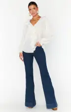 Lydia Ruffle Top ~ White Cotton Voile(XS)