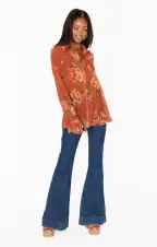 Carmela Top ~ Garden Harvest(XS)